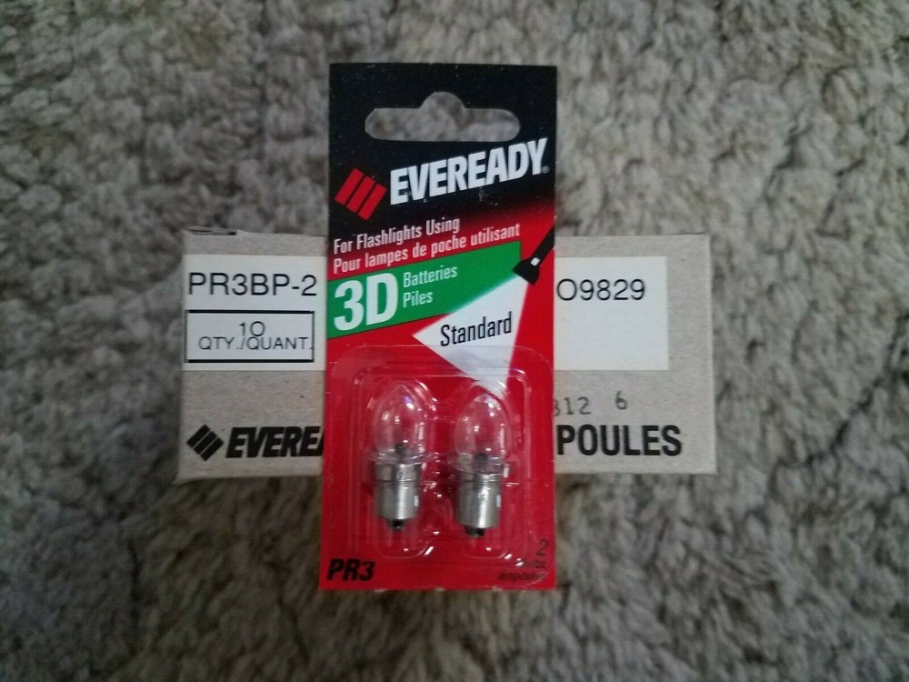 Eveready Lightbulbs For Flashlights PR3-BP-2 - 10 pack, 2 bulbs per pack