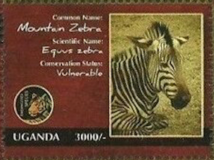Uganda #SG2610d MNH 2012 Equus zebra [1952d Mi2823]