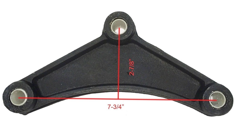 Trailer Leaf Spring Equalizers With 9/16" Nylon Bushings - 23029 Set 2 [New]