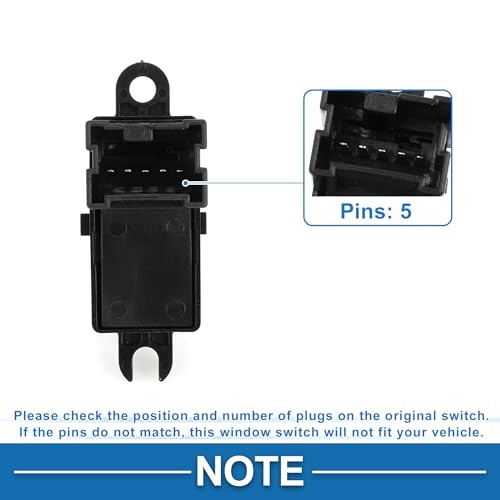 Power Window Switch for Nissan Tiida 2011-2014 Window Control Switch ABS Black