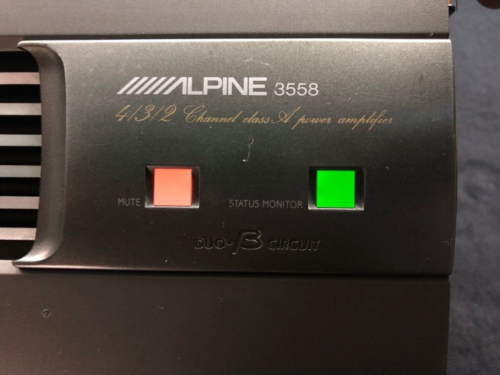 ALPINE Juba 3558 class A Power Amplifier Operation verified