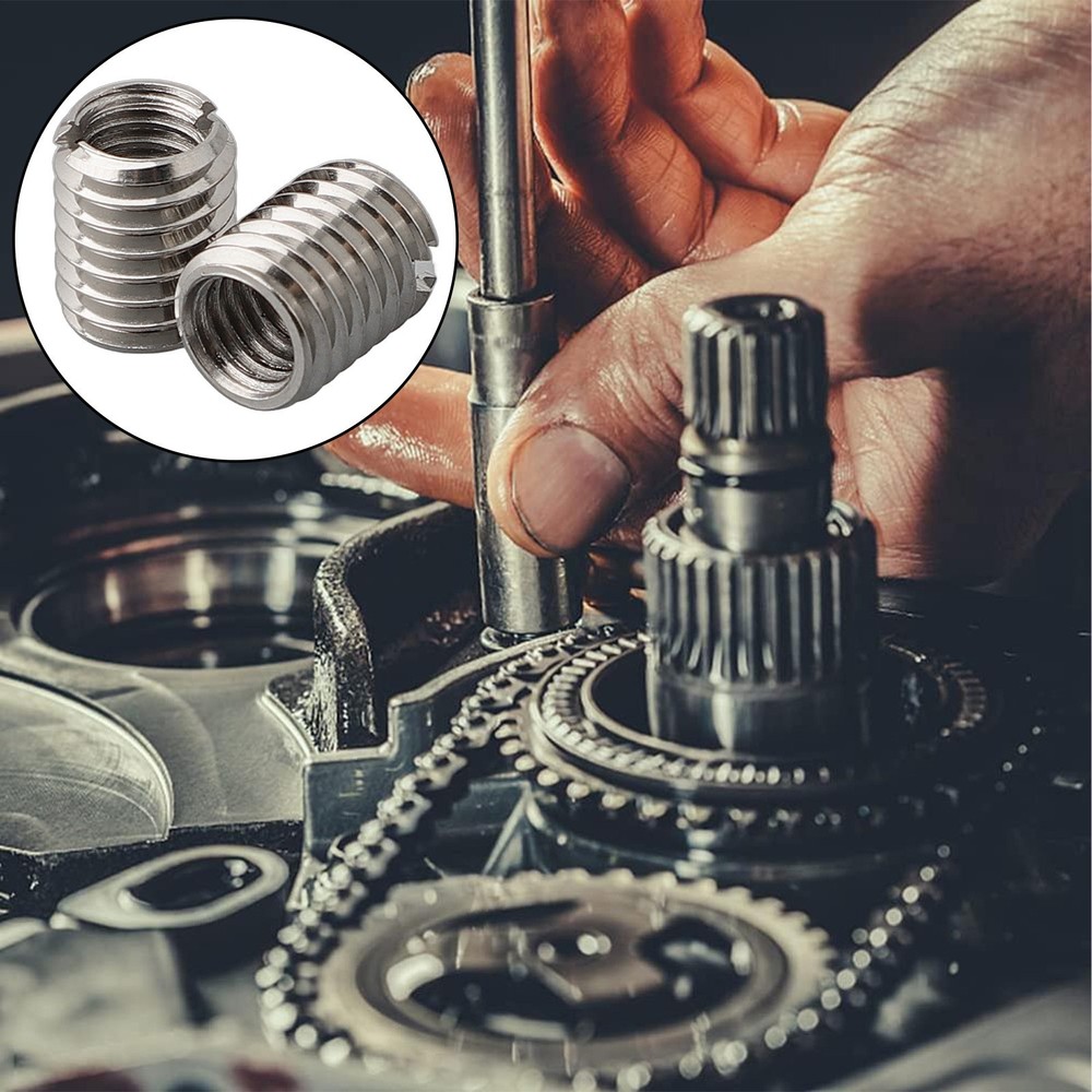 Thread Reducer Inserts Outer M8*1.25 Threaded 10MM 30pcs Adapter Hardware