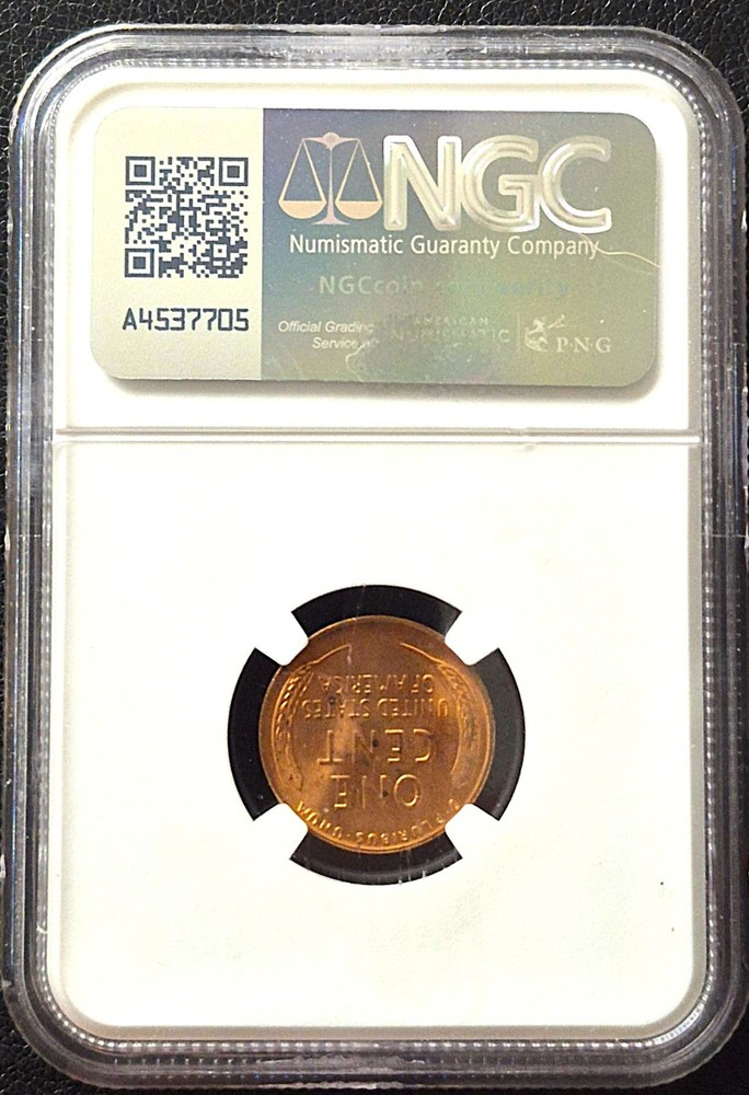 1952-D MS65 RD 1 C LINCOLN PENNY