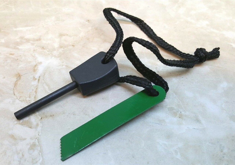 Green Magnesium Fire Starter Emergency Survival Tool