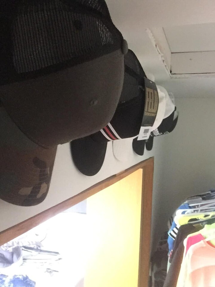 Hat Hanger (5 Pack) - Wall Mount Hat Organizer Holder