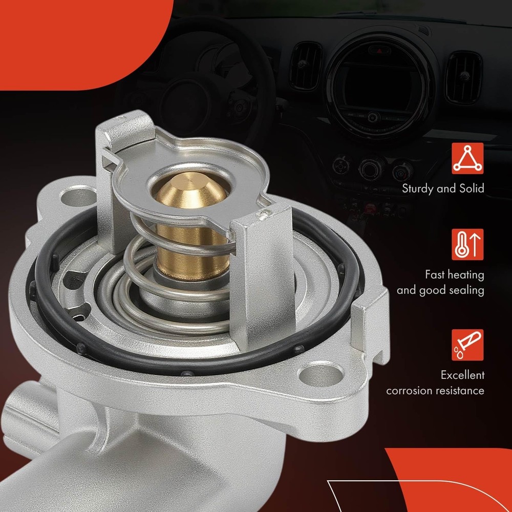 Engine Coolant Thermostat Housing Assembly with O-Ring Compatible with Jeep Gran