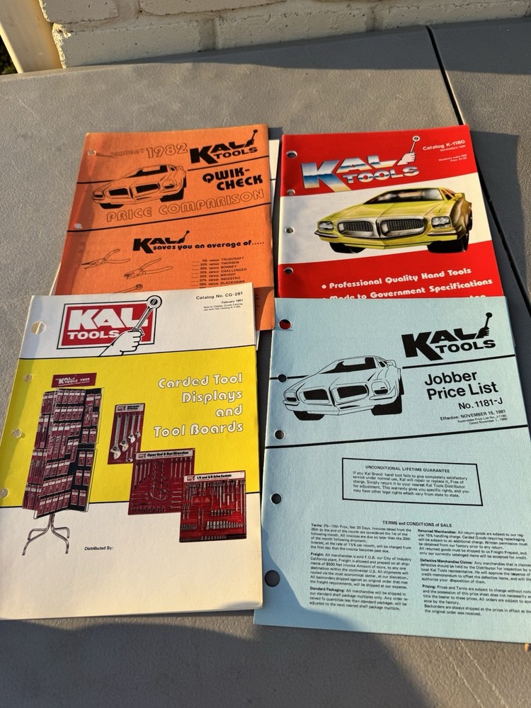 kal tools catalog lot