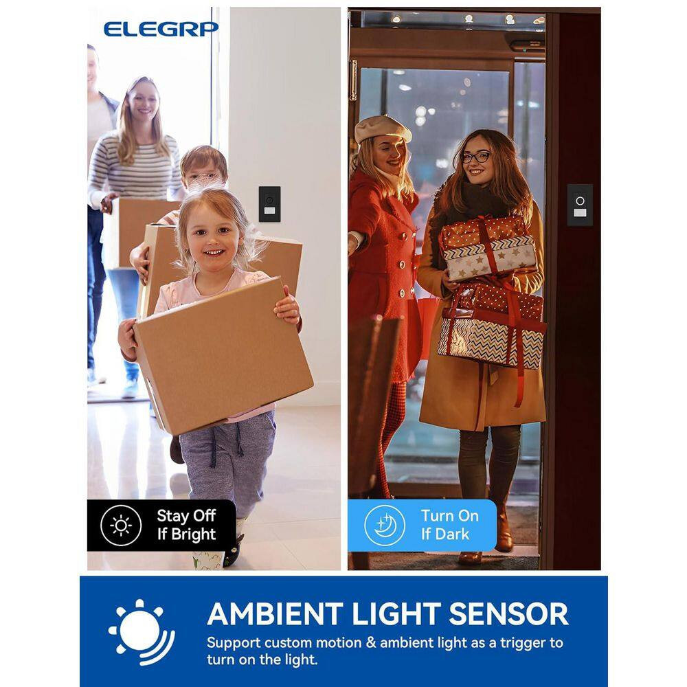 Smart Sensor Light Switch Single Pole 2. 4Ghz Wi-Fi Dimmer Switch Compatible W/A