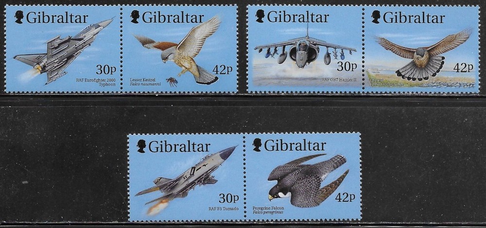 Gibraltar Scott #'s 812a - 814a MNH