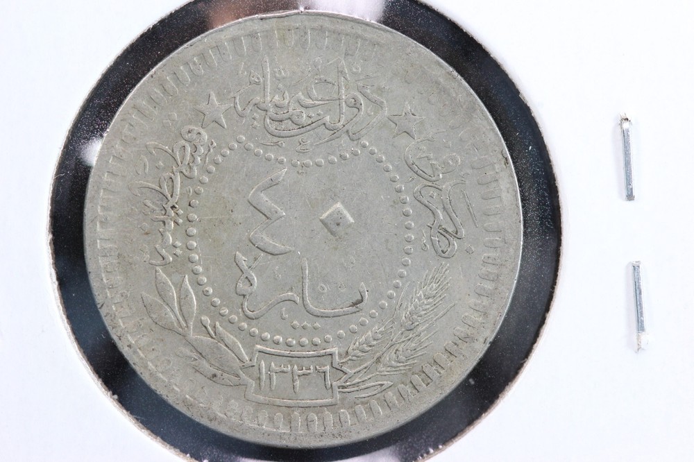 1921 Turkey 40 Para AH 1336/4 KM #828 39NF