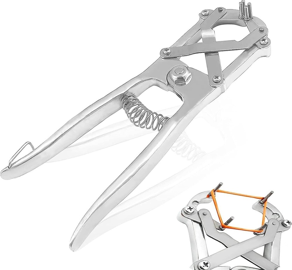 HD Elastrator Tool Castrate Dock Tail Cattle Sheep Goats Lambs Calves Veterinary