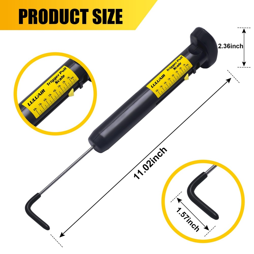 Manual Trigger Pull Scales, Mechanical Gauge with Values...