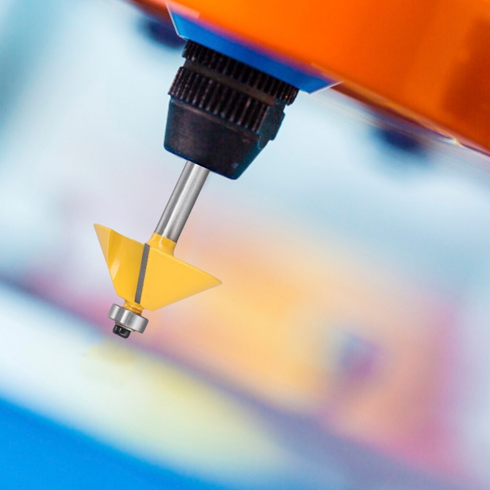 End Mill Edging Router Bits Carbide Tipped Chamfer & Bevel Cutting Tools