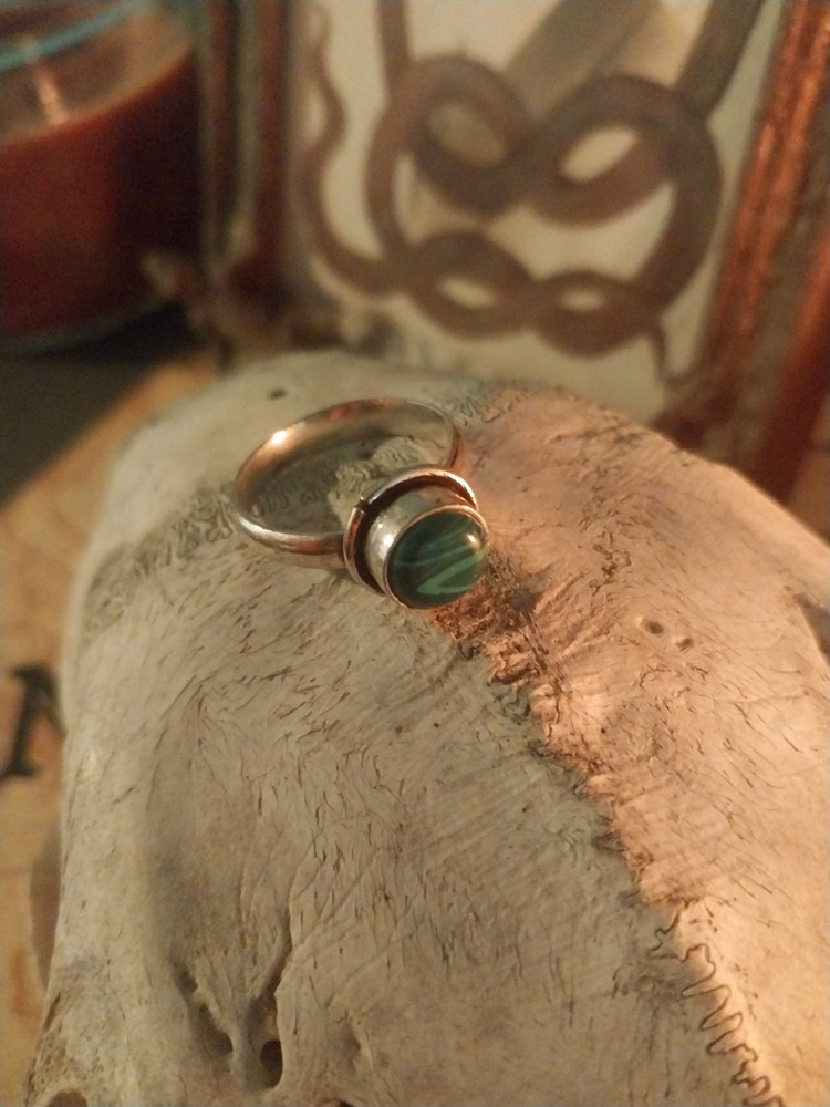 Financial Prosperity Spell Malachite Ring - Powerful Magic Ring