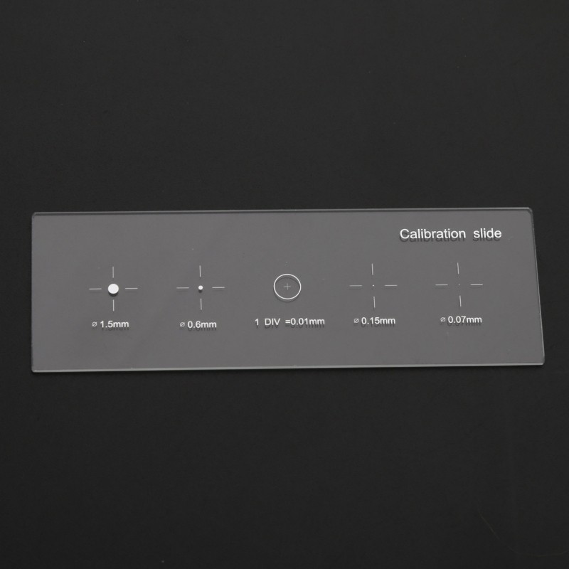 Reticle Calibrating Slide Ruler 0.01mm Microscope Slides Calibration Slide