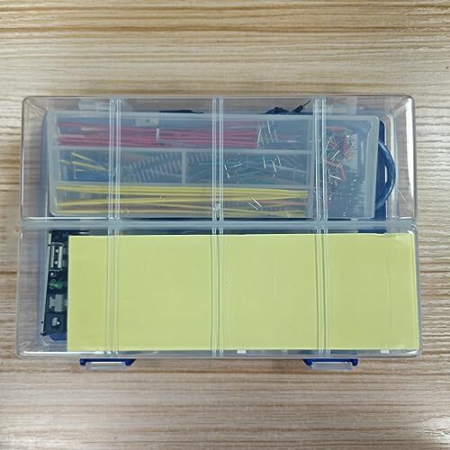 37 Values 480 Pcs Electronics Component Fun Kit with Power Supply Module Jump...