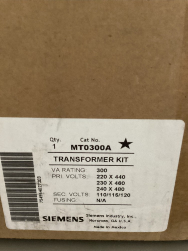Siemens MT0300A Secondary Industrial Control Transformer