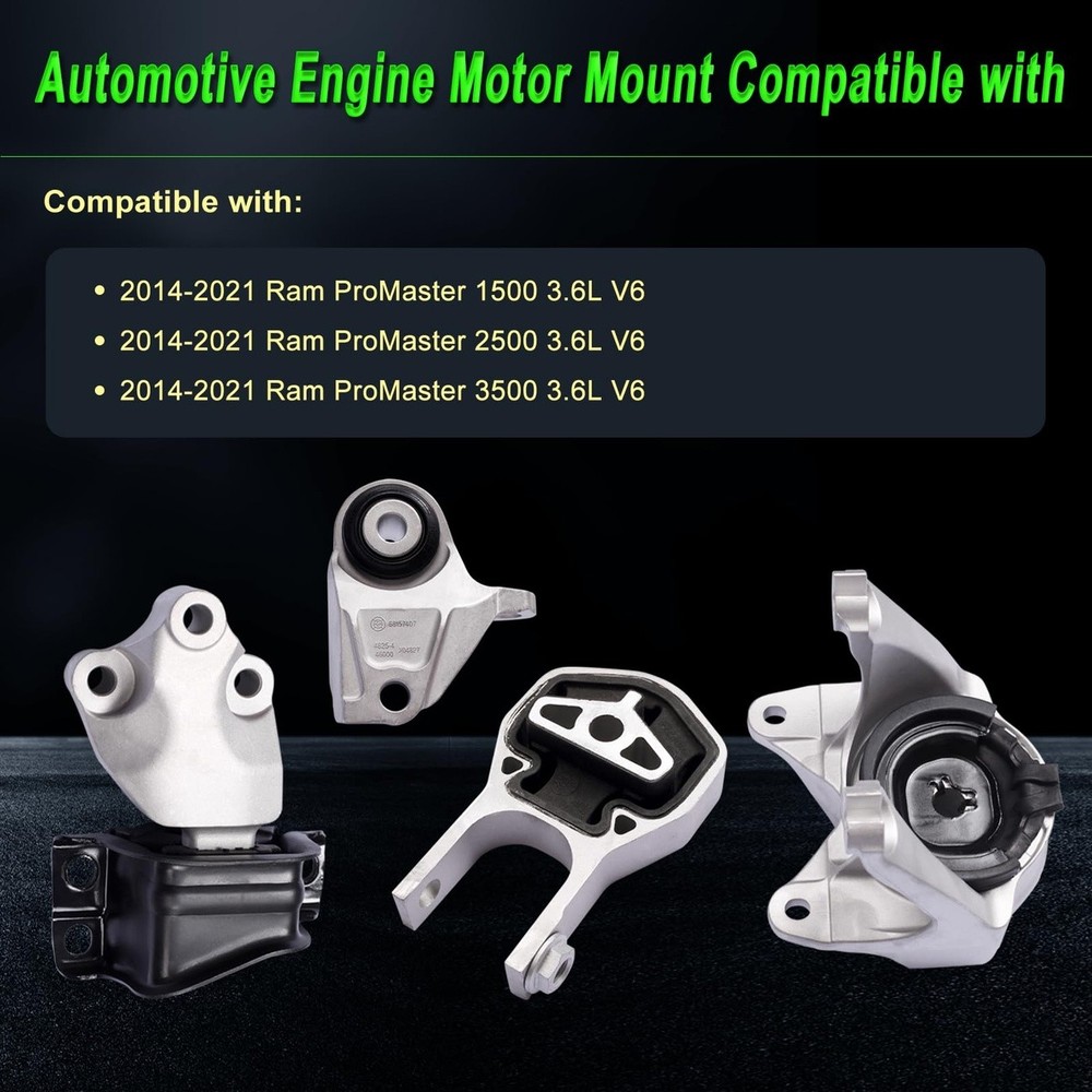 Engine Motor Mount Set for Ram Promaster 3.6L
