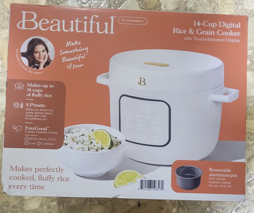 Beautiful Kitchenware 14 Cup Digital Rice & Grain Cooker new