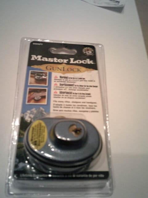 Master Lock Keyed Gun Trigger Lock 2 Keys Masterlock Gunlock 90DSPT New