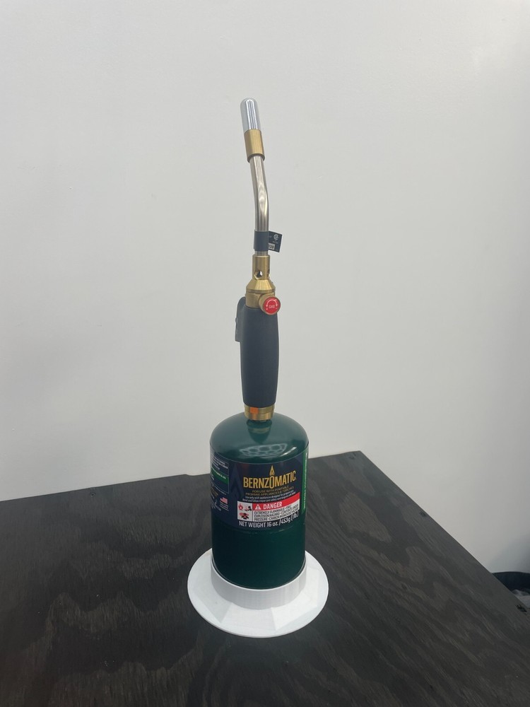 Custom 3D-Printed Propane Torch Base for Bernzomatic Tanks