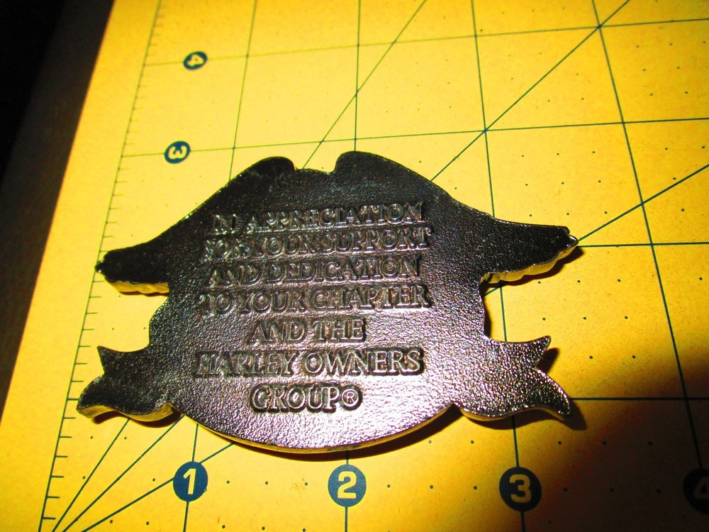 HARLEY DAVIDSON OWNERS GROUP (HOG) APPRECIATION MEDALLION 1996