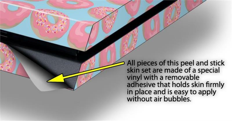 Skin for original PS4 Gaming Console Donuts Blue