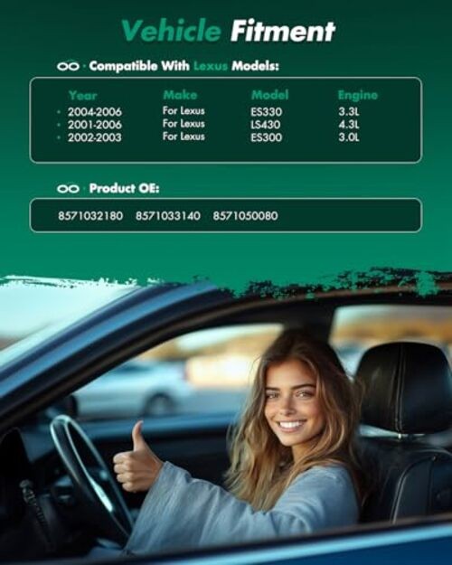 Front Right Power Window Regulator Motor Replacement for 2002-2003 for Lexus