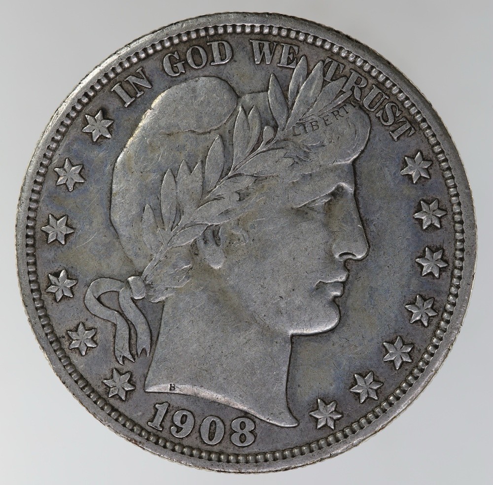 1908 Barber Half Dollar (B2222)