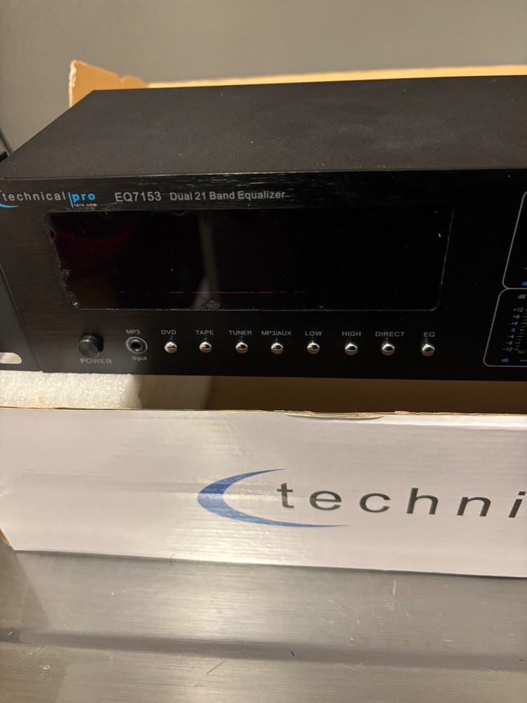 Technical Pro EQ7153 Dual 21 Band Professional Equalizer - Black