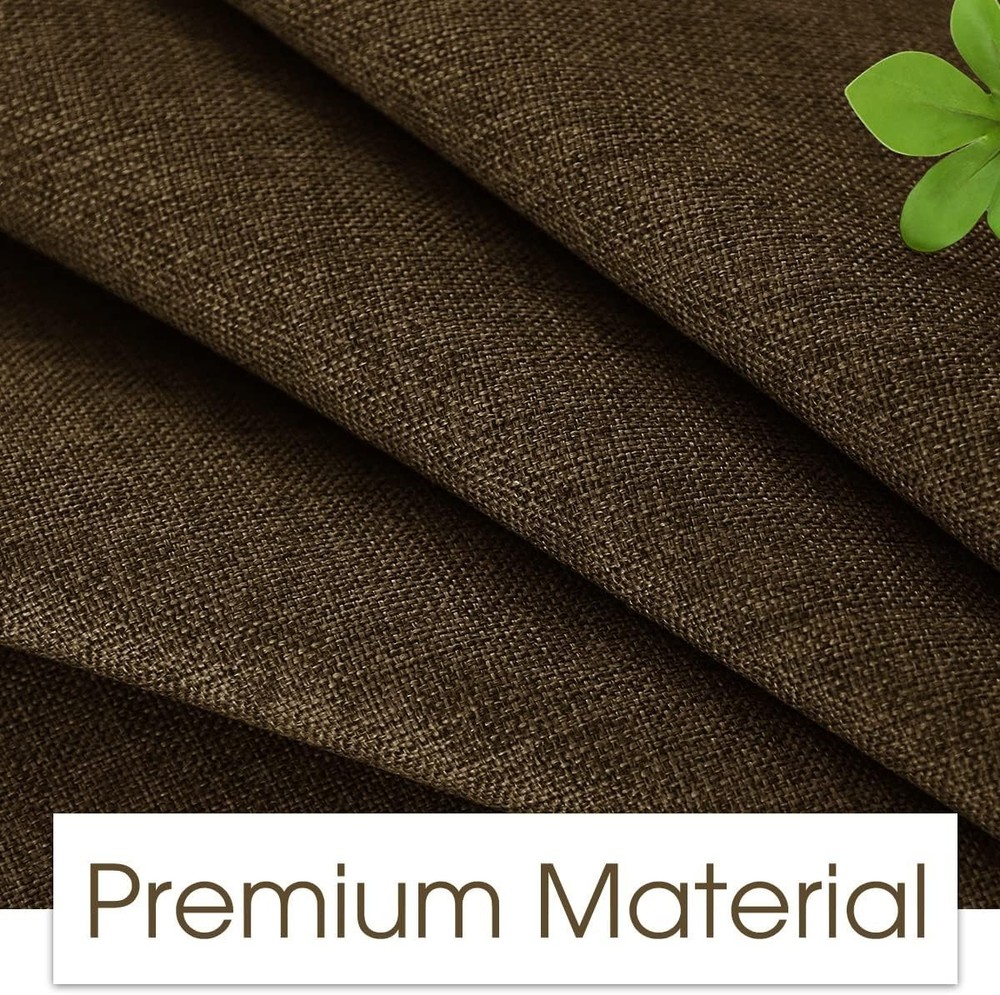 Adjustable Linen Armchair Caddy in Chocolate: Functional Sofa Storage Solution