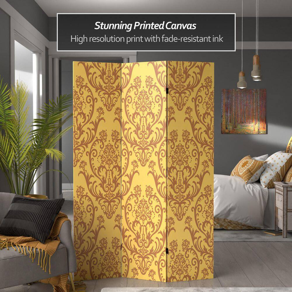 6 Ft. Printed 3-Panel Room Divider