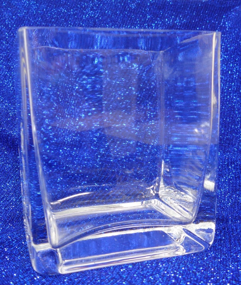 3-1/2" Clear Glass Vase