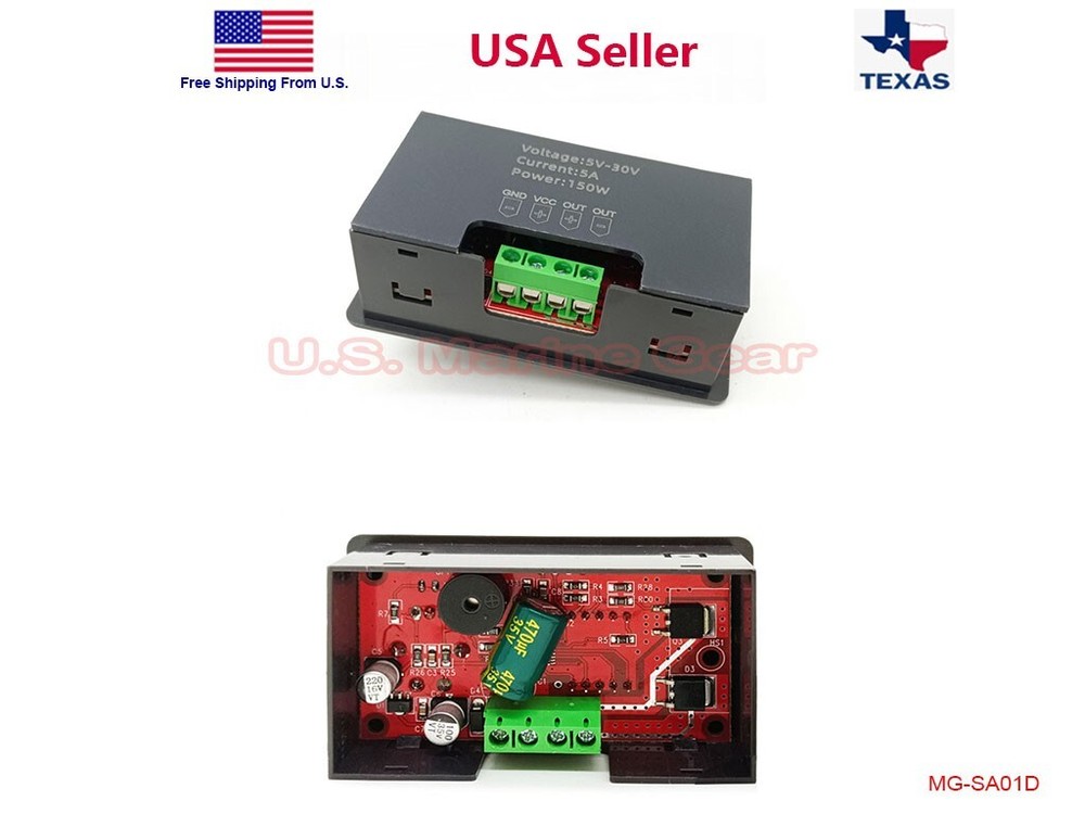 5V-30V Voltage Regulator DC Motor Speed Controller PWM Frequency Duty Cycle LED