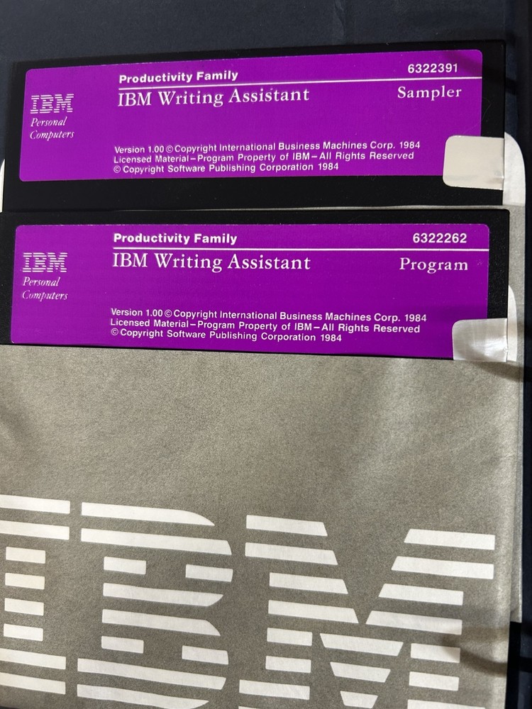 IBM Writing Assistant Vrs 1.0 Manual & Software