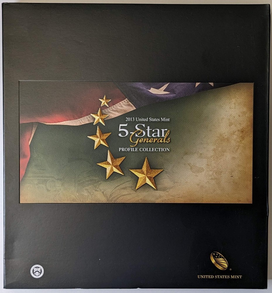 2013 $1, 50c 5 Star Generals Profile Set Mint