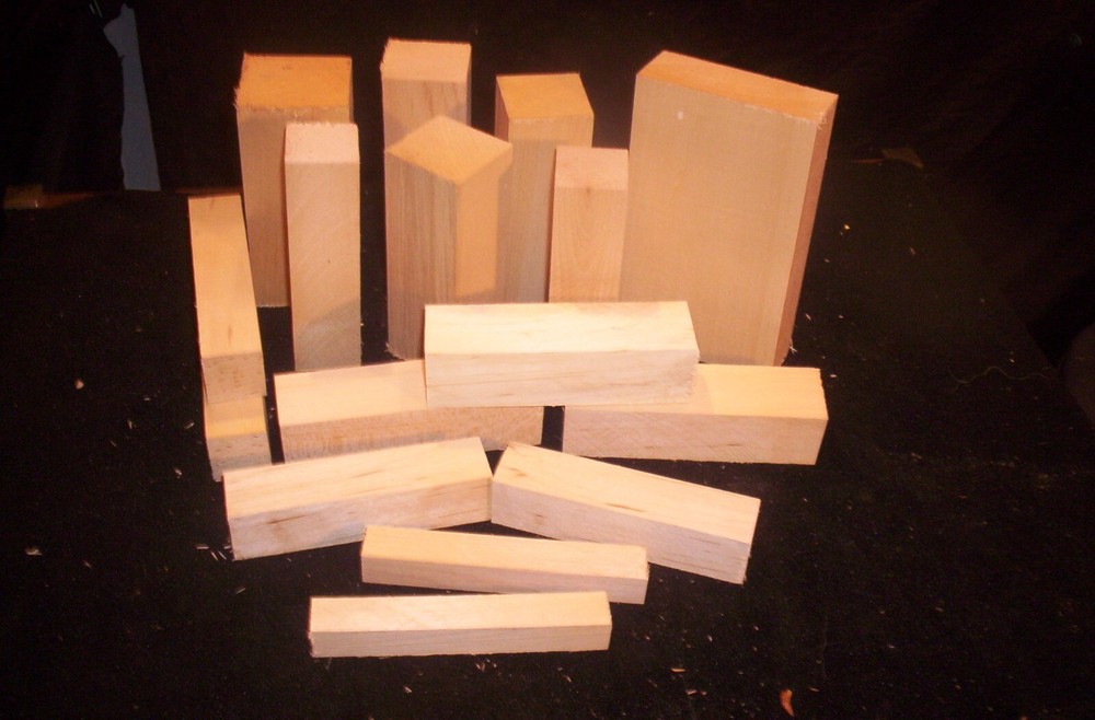 Butternut Lumber Carving Odds & Ends Various Sizes Medium Flat Rate Box Full