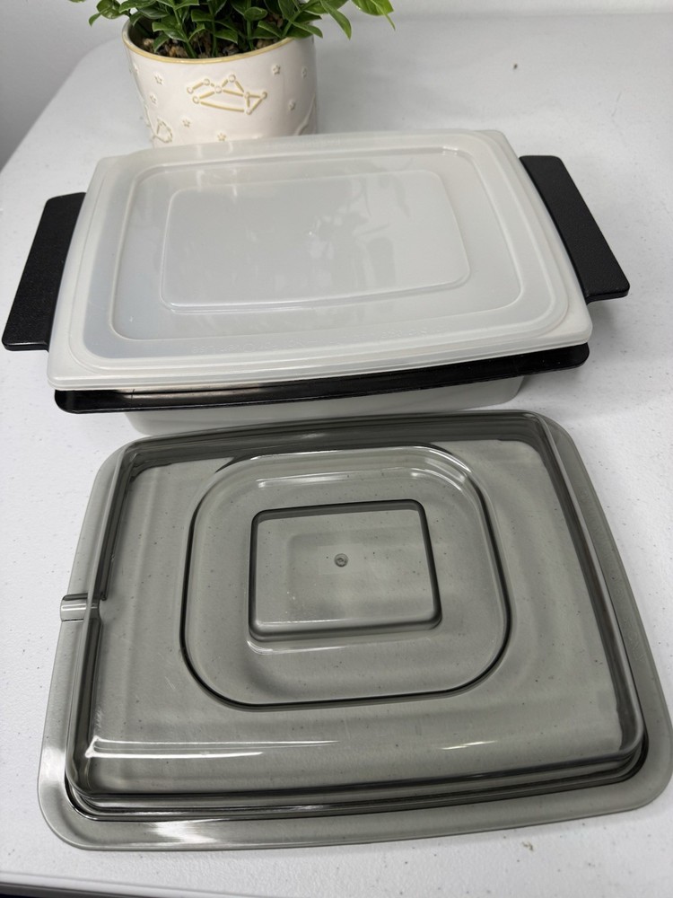 Farberware Microwave Cookware 2 Quart w/ Bacon Rack 4 Piece