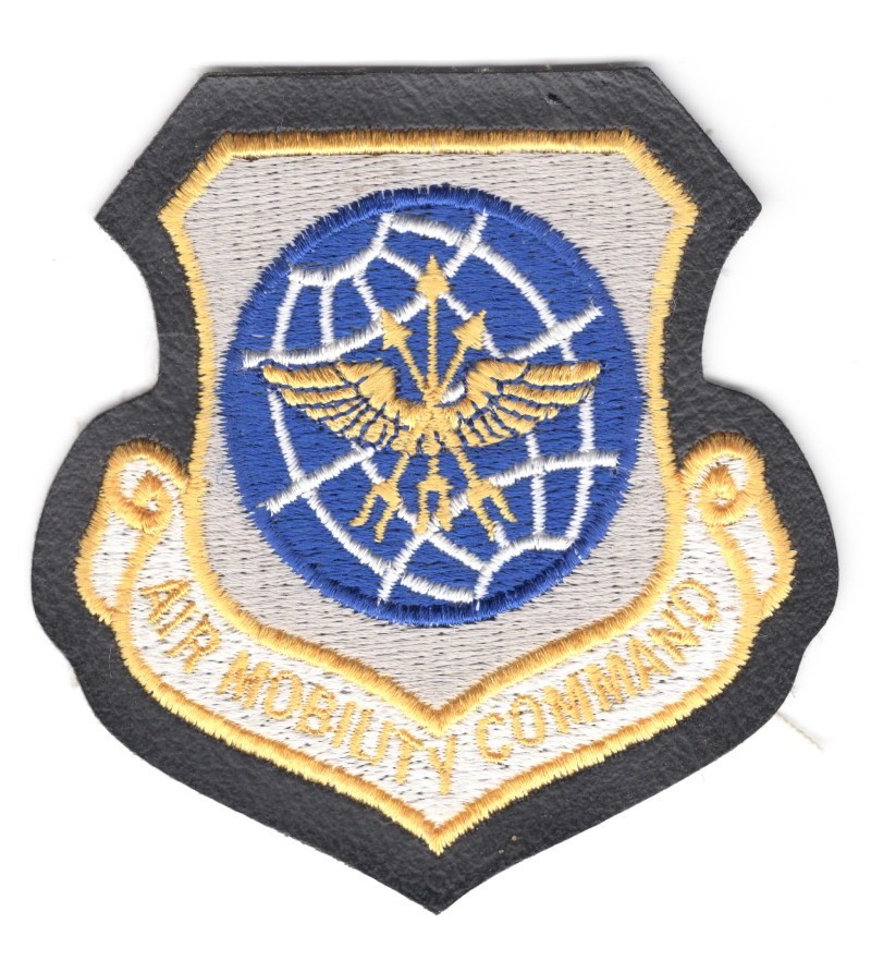 USAF Air Force Patch:   Air Mobility Command on vinyl - 4"