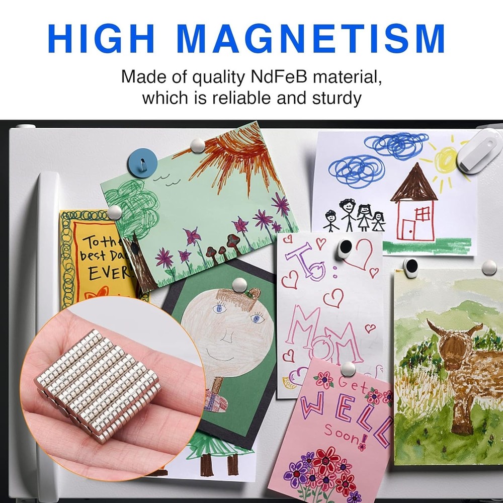 Durable 180-Pc Neodymium Magnets in Storage Case - Rust-Resistant & Compact
