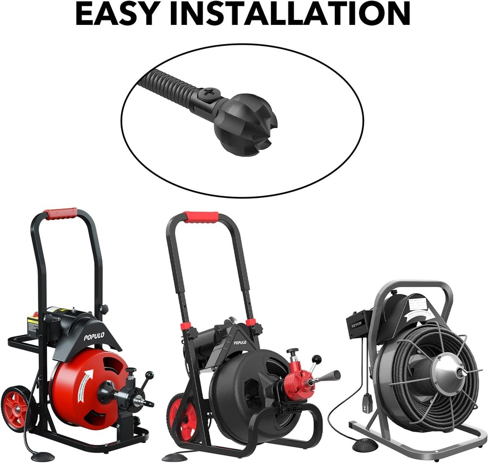 Drain Snake Attachment–Multi-Functional Cutter 1.2 Inch Diameter