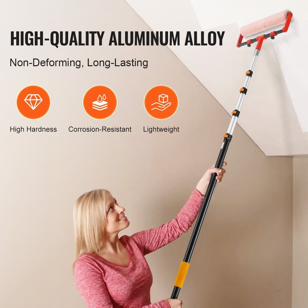 HOT/ Telescoping Pole,6 to 24 FT Pole,Extension Multi-Purpose Pole,Sturdy Alumi