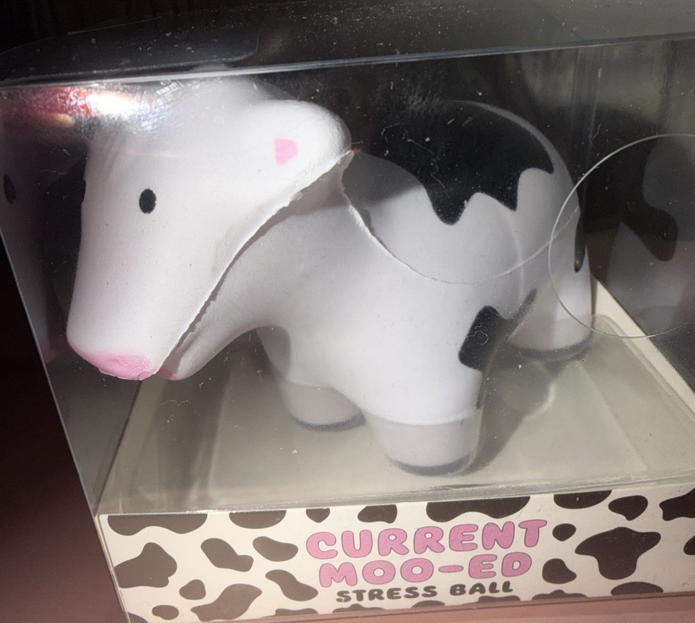 CURRENT MOO-ED 🐮 STRESS BALL 🐮by ECCOLO Collectible Age 3+