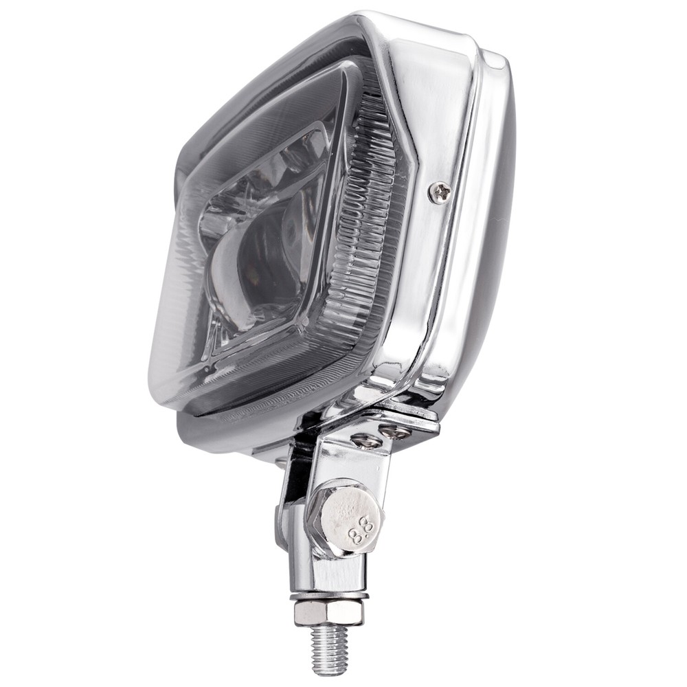 Universal Motorcycle 6.42" LED Headlight Lamp Chrome For Harley Chopper Custom