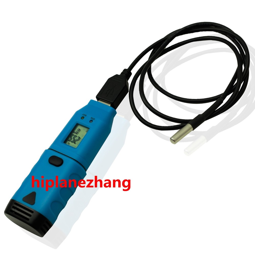 Mini 3-Channel USB Data Logger Internal External Temperature Humidity