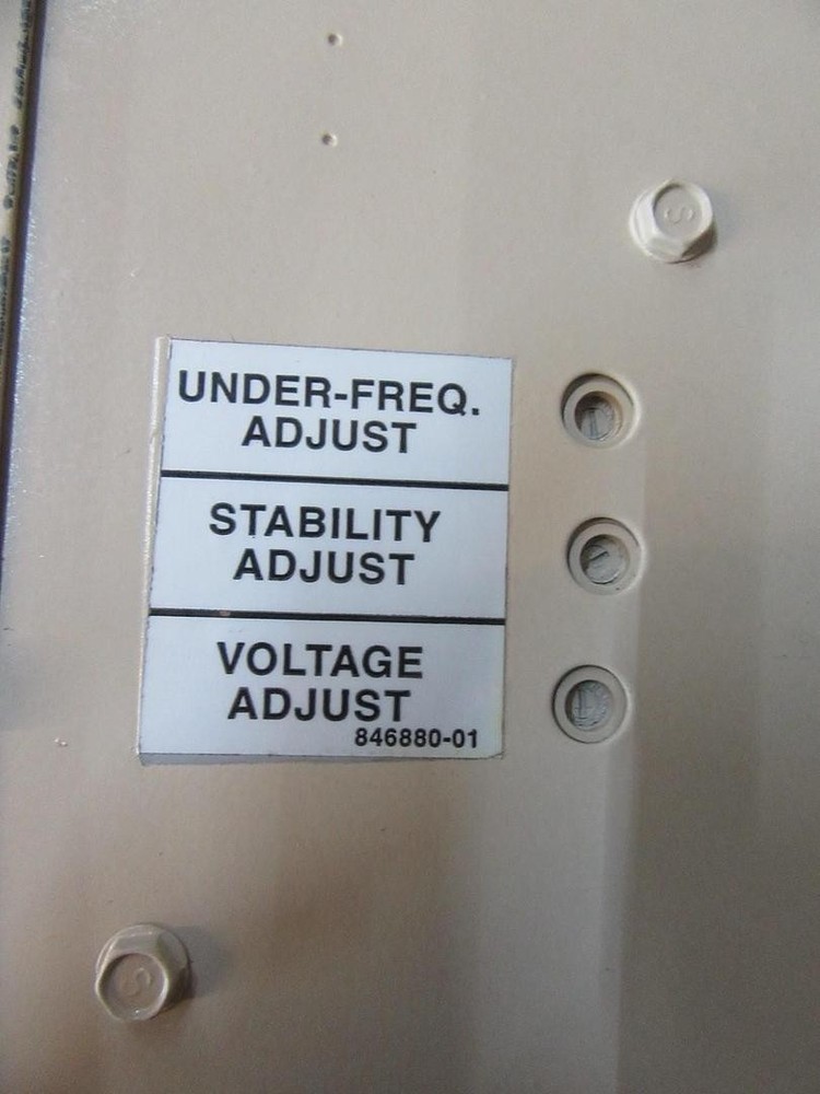 85 KW KATOLIGHT GENERATOR HEAD SINGLE PHASE 3/11.5 GENERATOR CONTROLLER, BREAKER