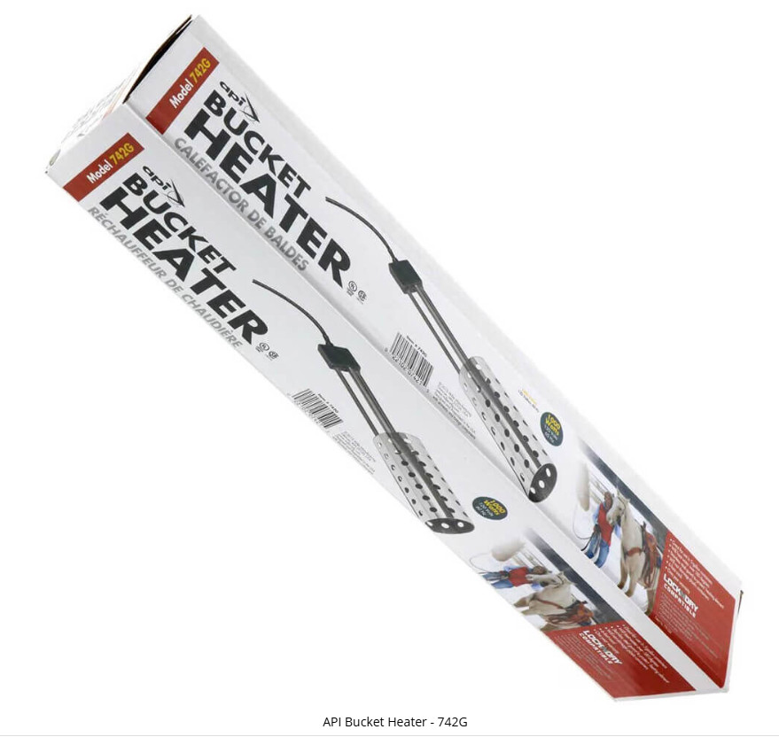 API 742G Bucket Heater 1000W 120V Stainless Steel Immersion Water Heater