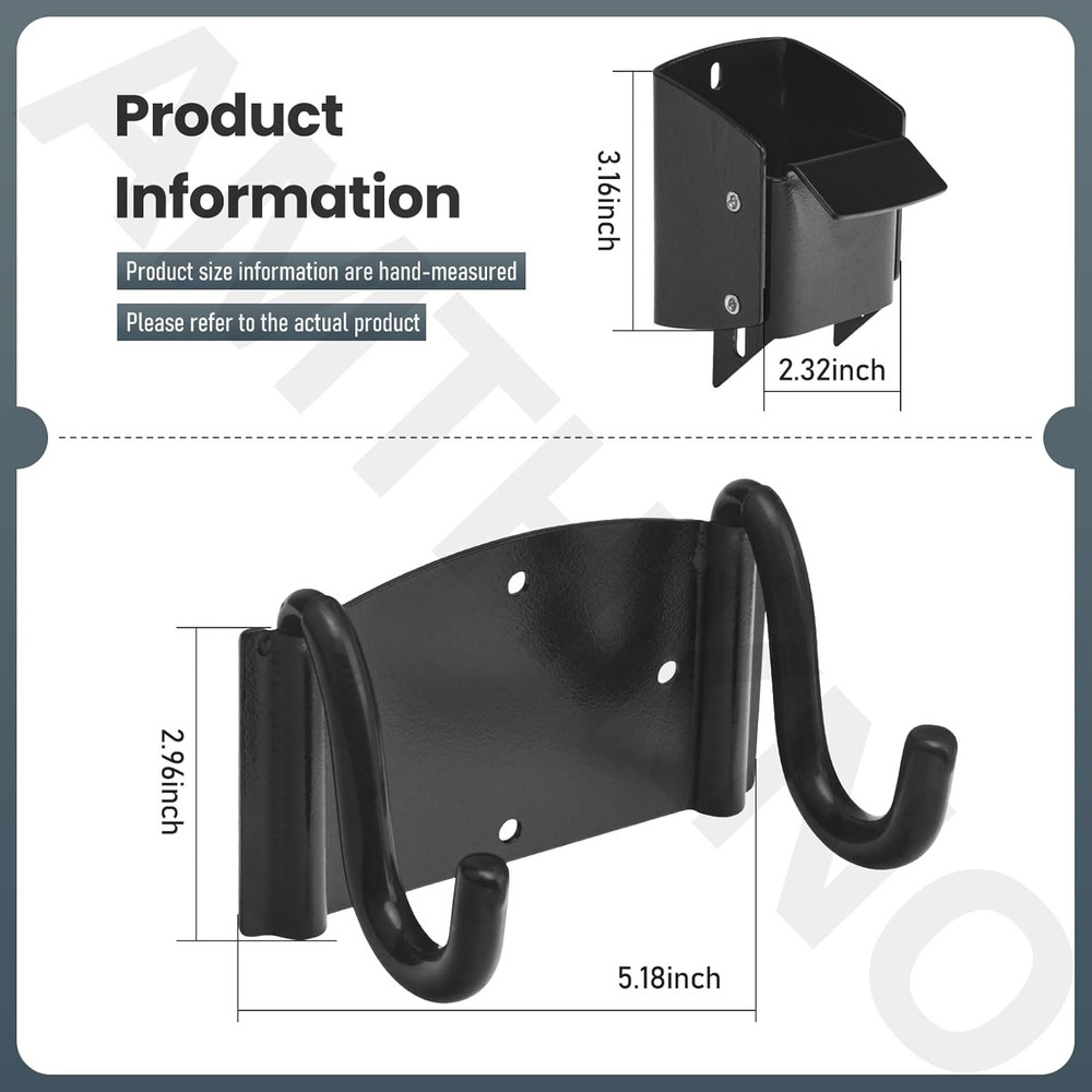Wheelbarrow Storage Bracket - 90 Lbs Capacity, Use for Most Wheelbarrows, Effect