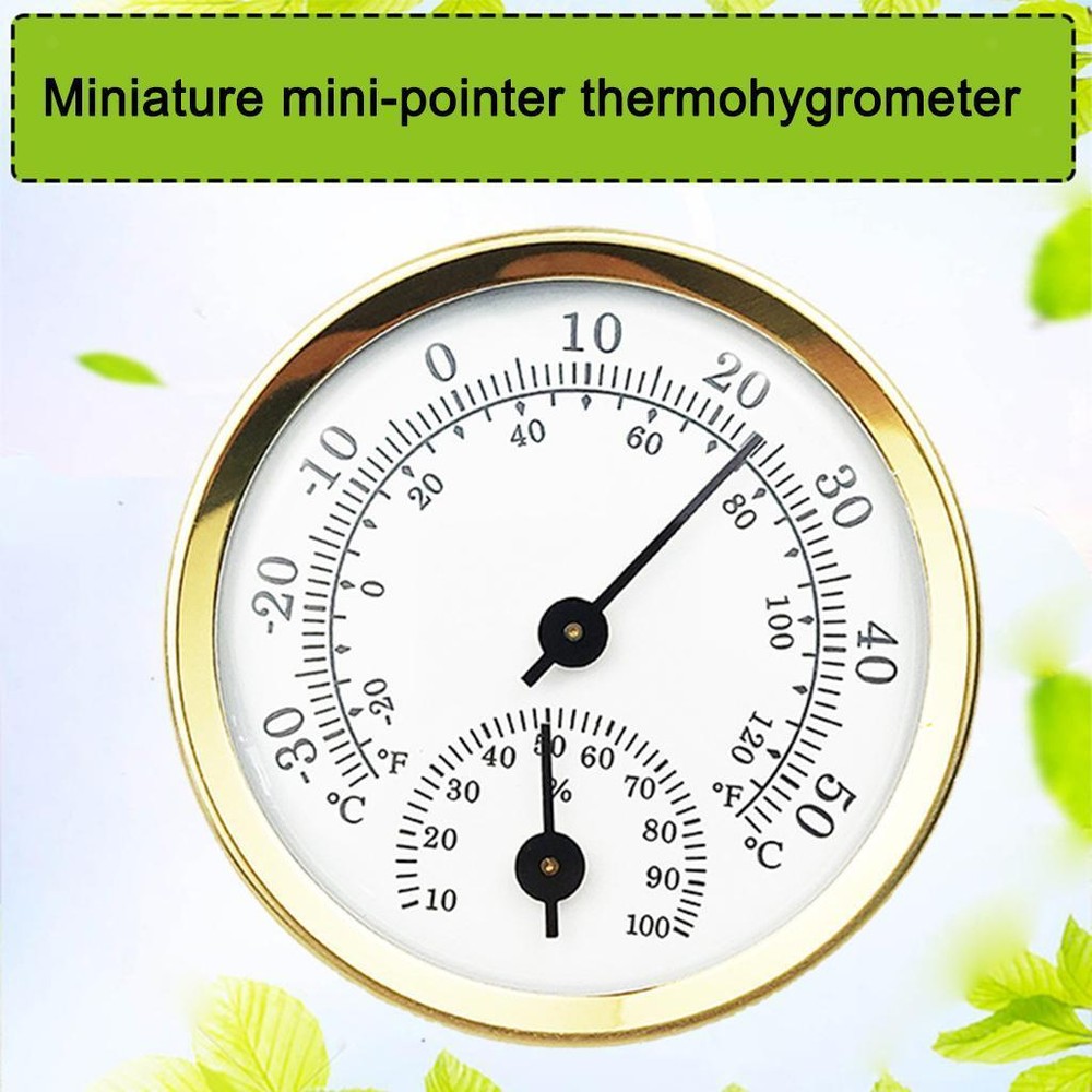 Hygrometer Analog Incubator Greenhouse Humidity Meter Indicator