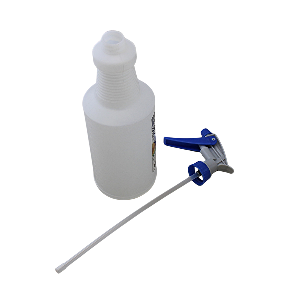 Spray Bottle with Adjustable Nozzle - Multi-Purpose Mist & Stream 3-Pack 30 Oz